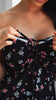 Dress NINA Flowers Black