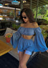 Set LINEN Blue