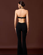 Lily jumpsuit with golden rose