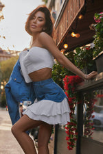 Top MANA One Shoulder White