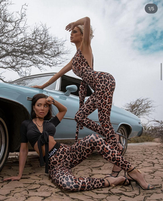 Jumpsuit MONRO Leaopard